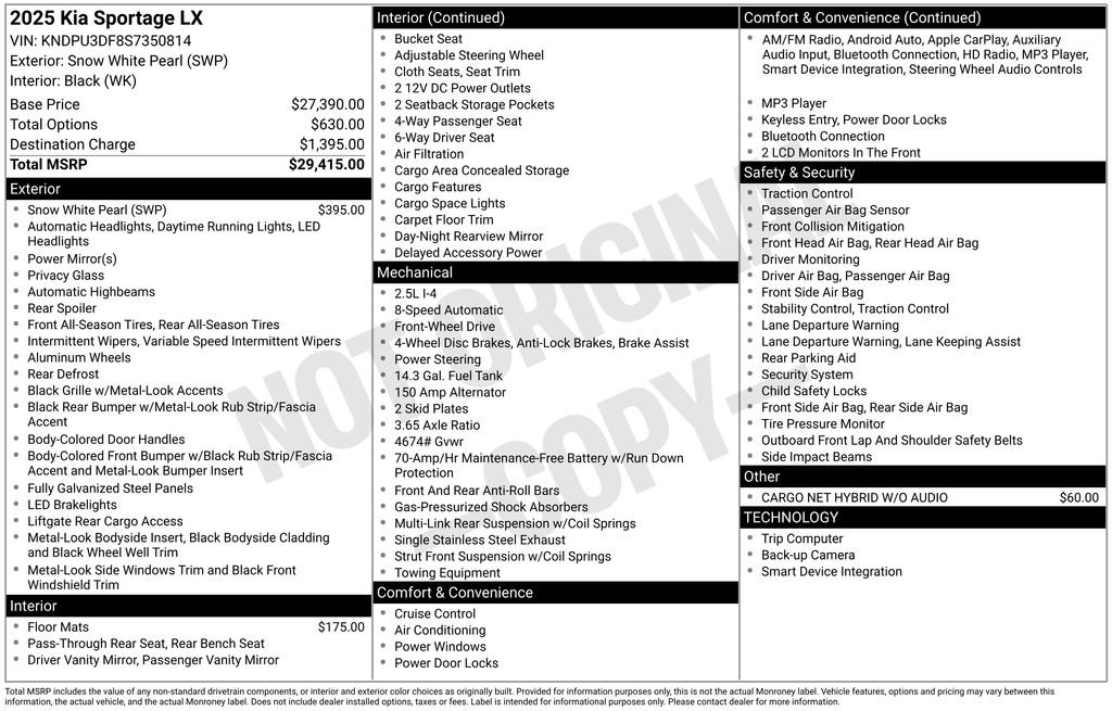 Used 2025 Kia Sportage LX image 6