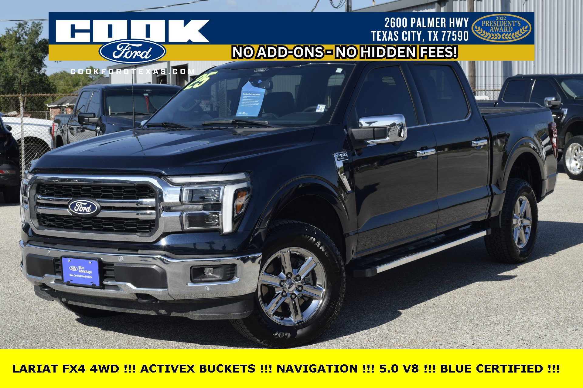Certified 2025 Ford F150 Lariat w/ FX4 Off-Road Package