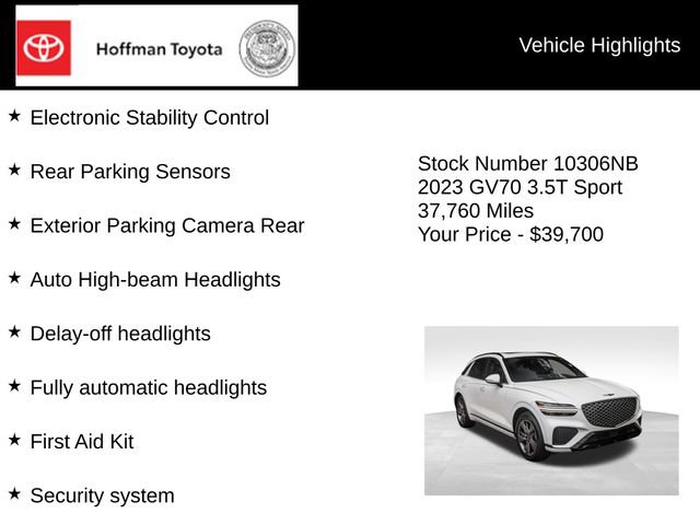 Used 2023 Genesis GV70 3.5T Sport w/ Cargo Package AWD/4WD image 30