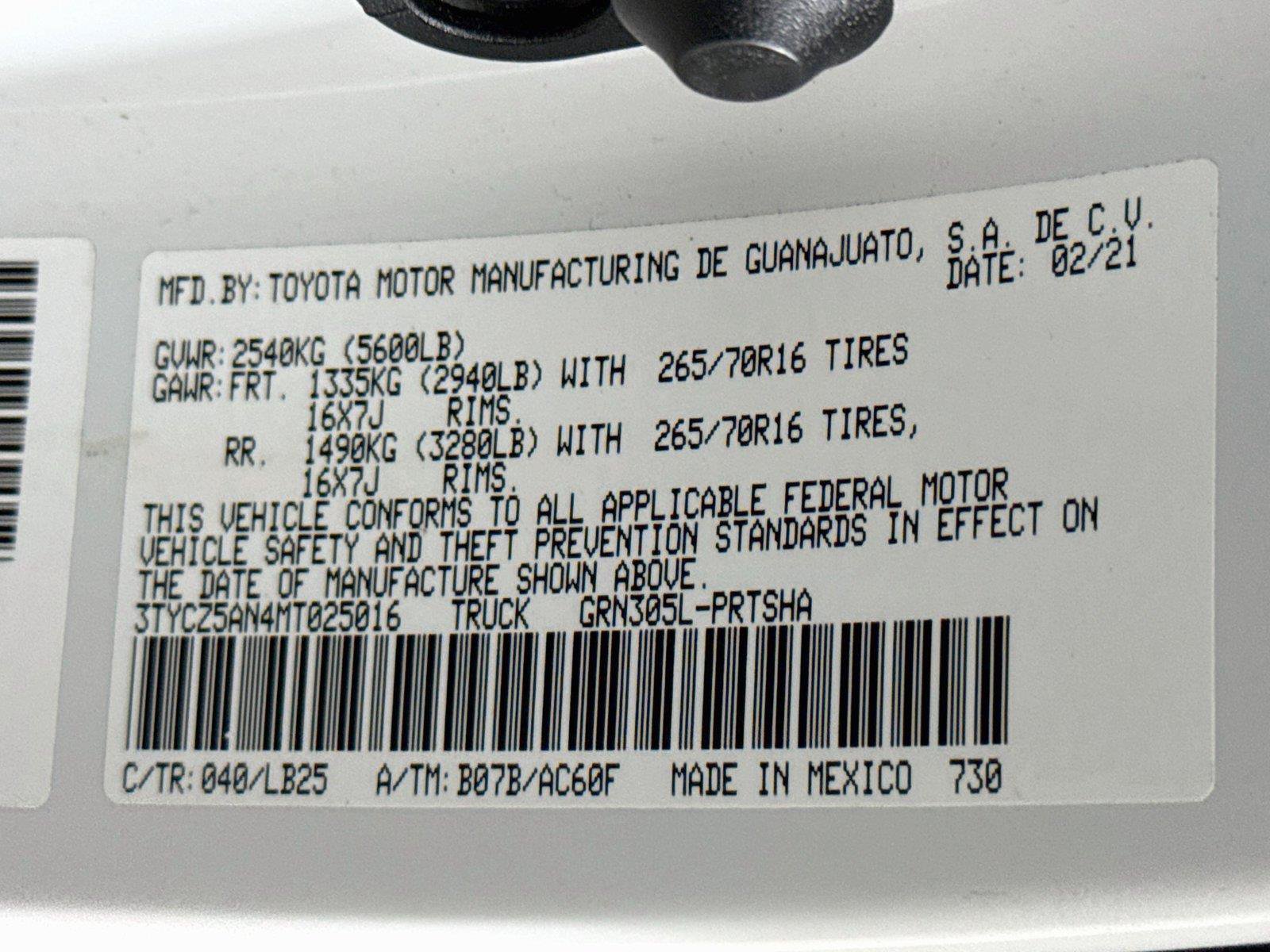 Used 2021 Toyota Tacoma TRD Pro AWD/4WD image 34