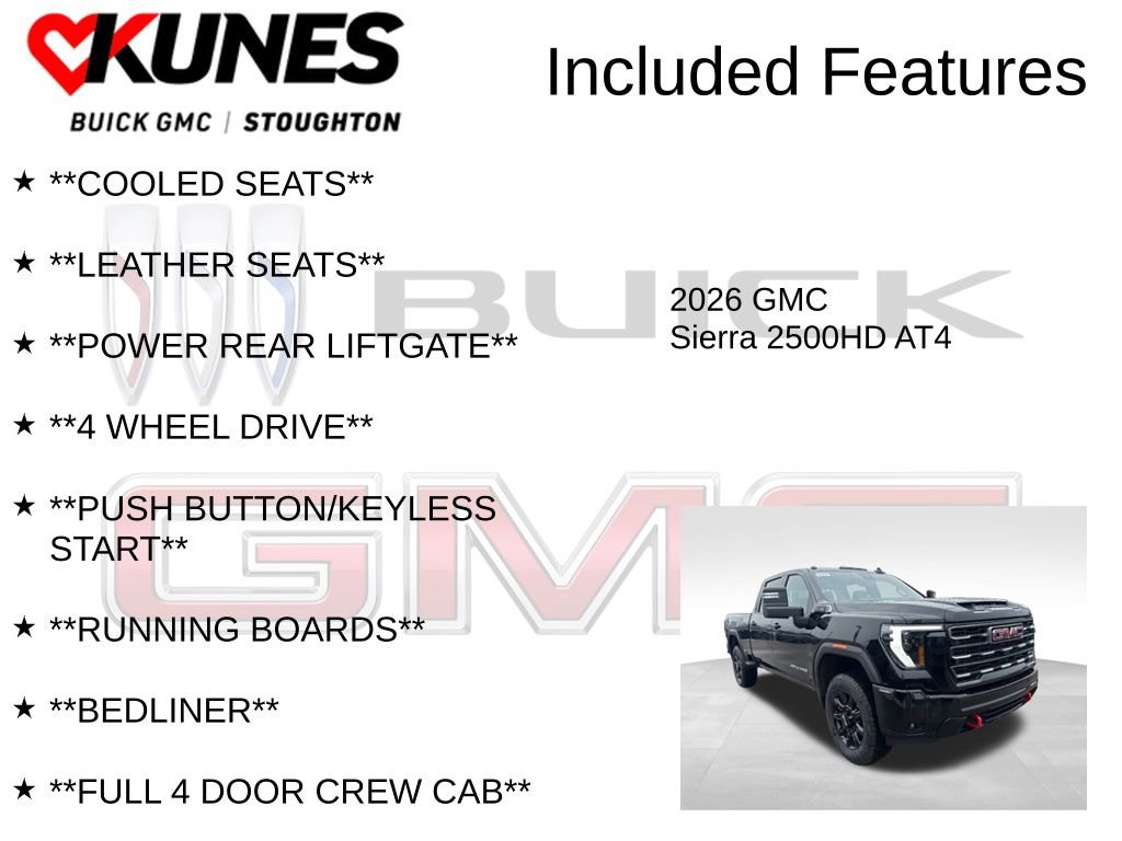 New 2026 GMC Sierra 2500 AT4 w/ AT4 Premium Plus Package image 3