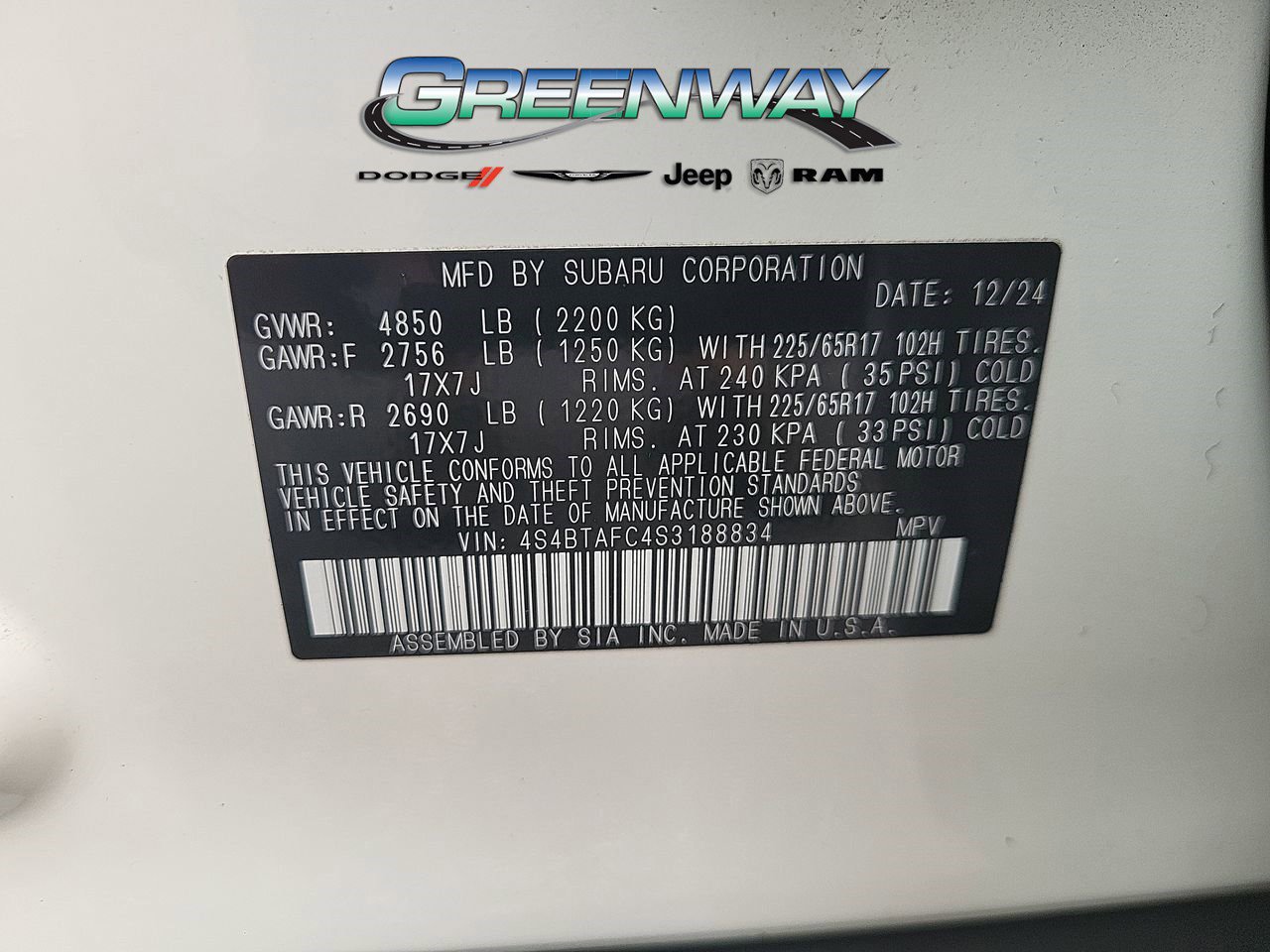 Used 2025 Subaru Outback Premium image 33