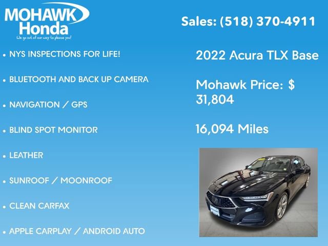 Used 2022 Acura TLX w/ Technology Package FWD image 7