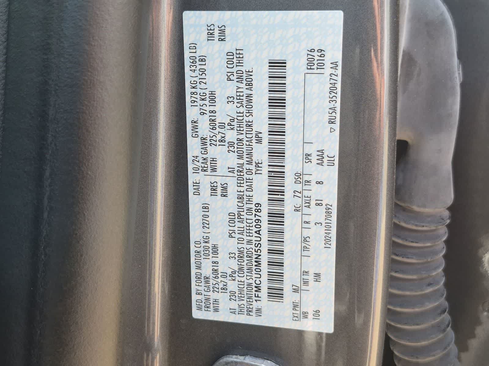 Used 2025 Ford Escape ST-Line FWD image 32