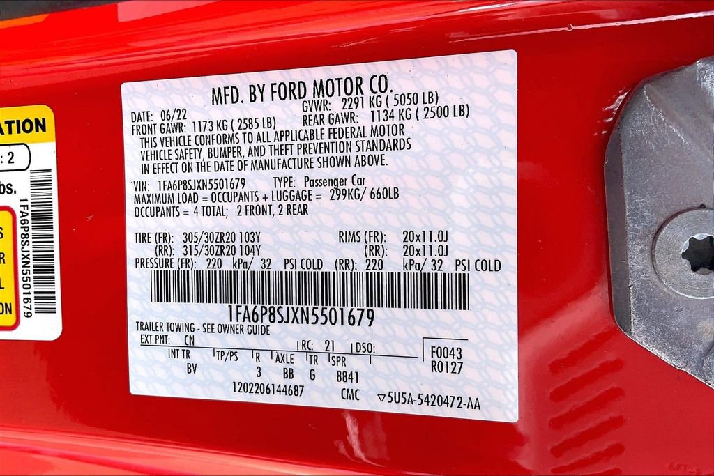 Used 2022 Ford Mustang Shelby GT500 w/ Technology Package image 21