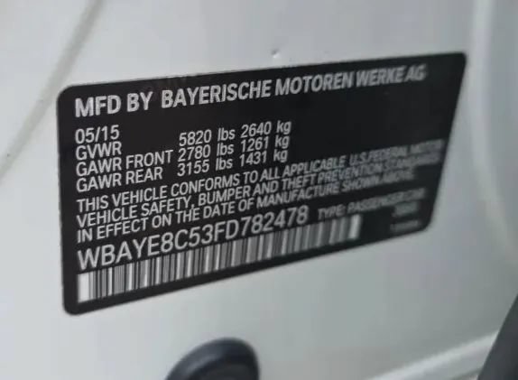 Used 2015 BMW 750Li RWD image 59