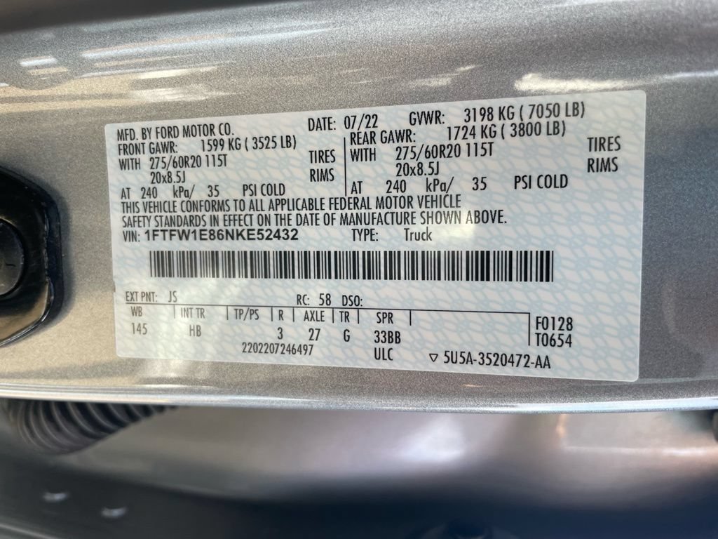 Used 2022 Ford F150 Lariat AWD/4WD image 44
