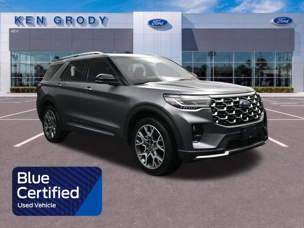 Certified 2025 Ford Explorer Platinum w/ Ultimate Package AWD/4WD 360° Tour