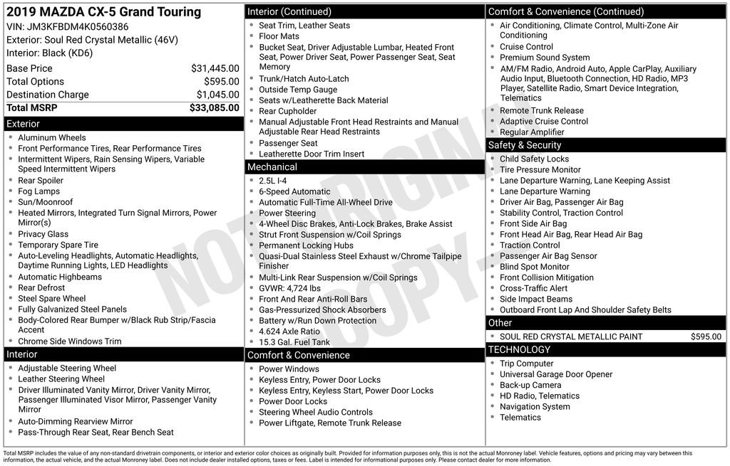 Used 2019 MAZDA CX-5 Grand Touring image 15