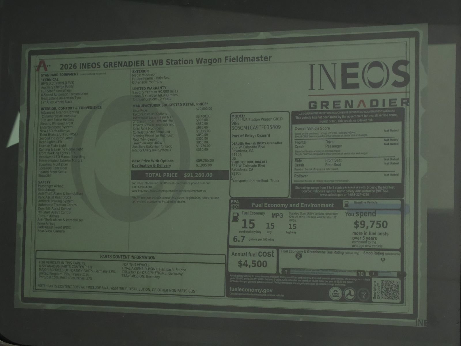 New 2026 INEOS Grenadier Station Wagon AWD/4WD image 23