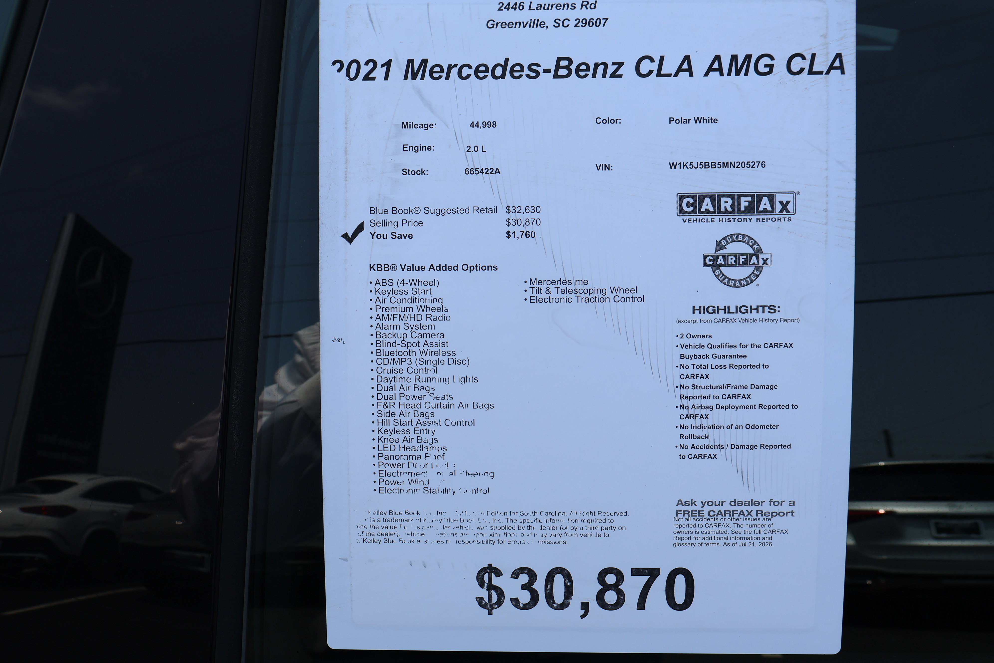 Used 2021 Mercedes-Benz CLA 35 AMG 4MATIC image 43