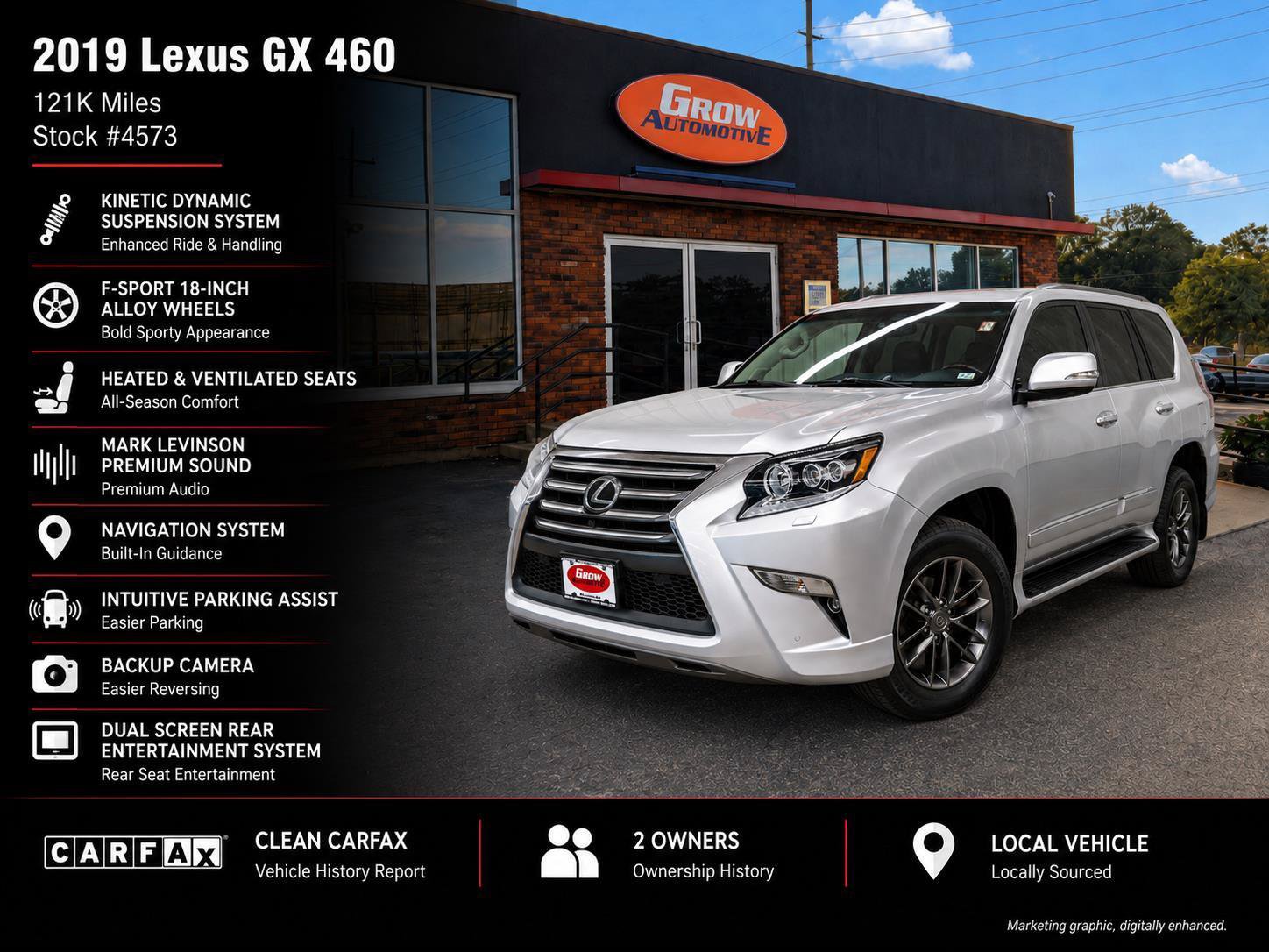 Used 2019 Lexus GX 460 Luxury AWD/4WD image 2