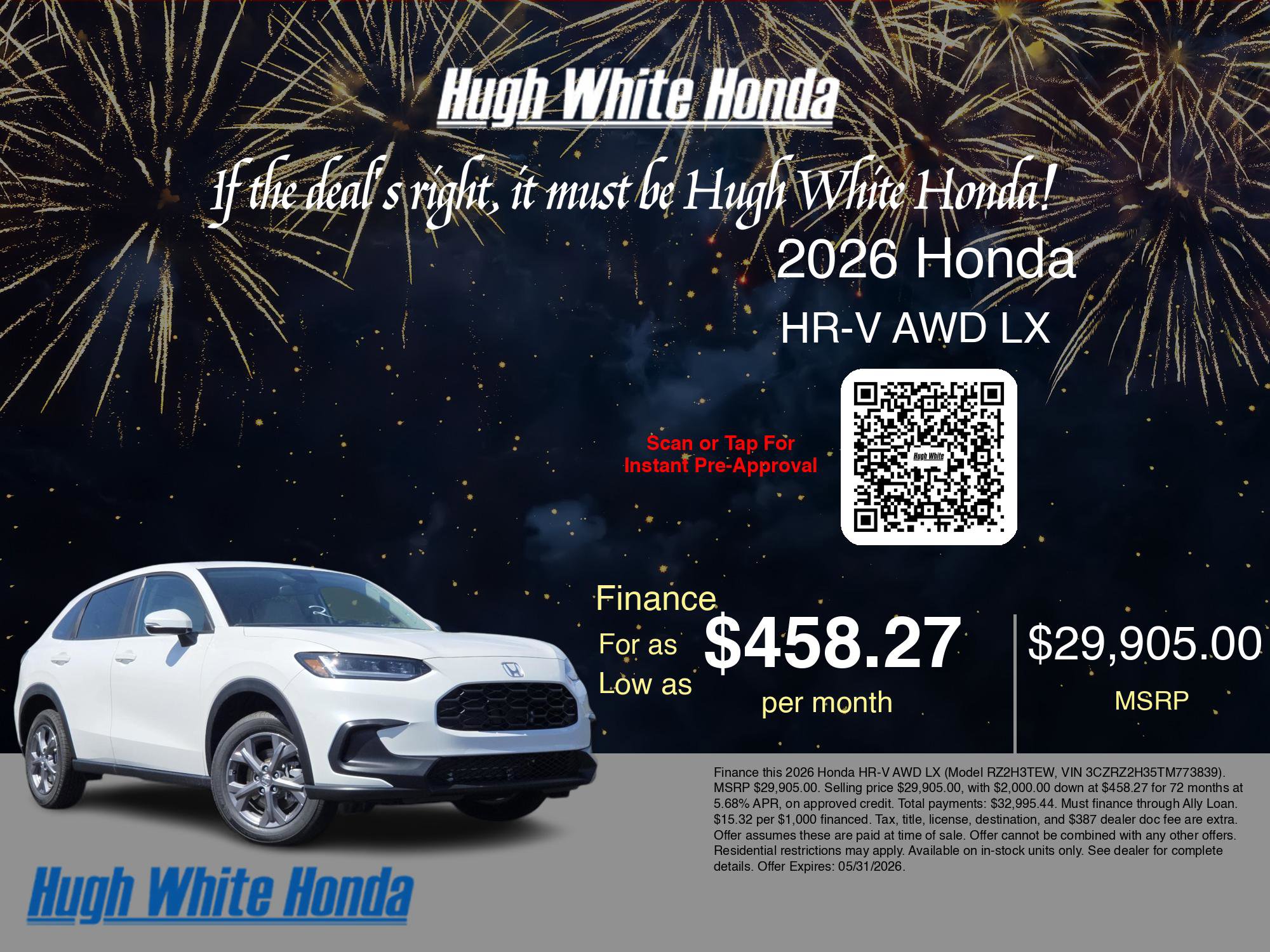New 2026 Honda HR-V LX image 7