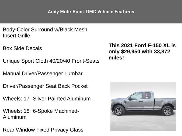 Used 2021 Ford F150 XL w/ Equipment Group 101A High AWD/4WD image 14