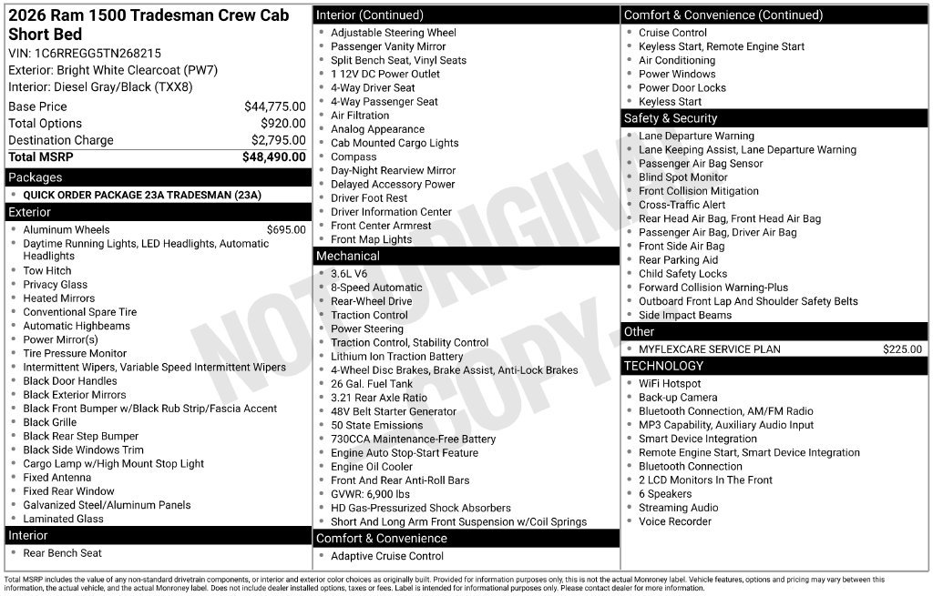 Used 2026 RAM 1500 Tradesman RWD image 29