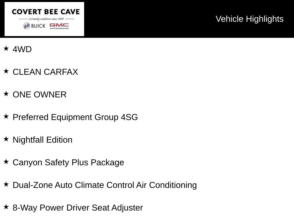 Used 2025 GMC Canyon AT4 w/ Nightfall Edition AWD/4WD image 6
