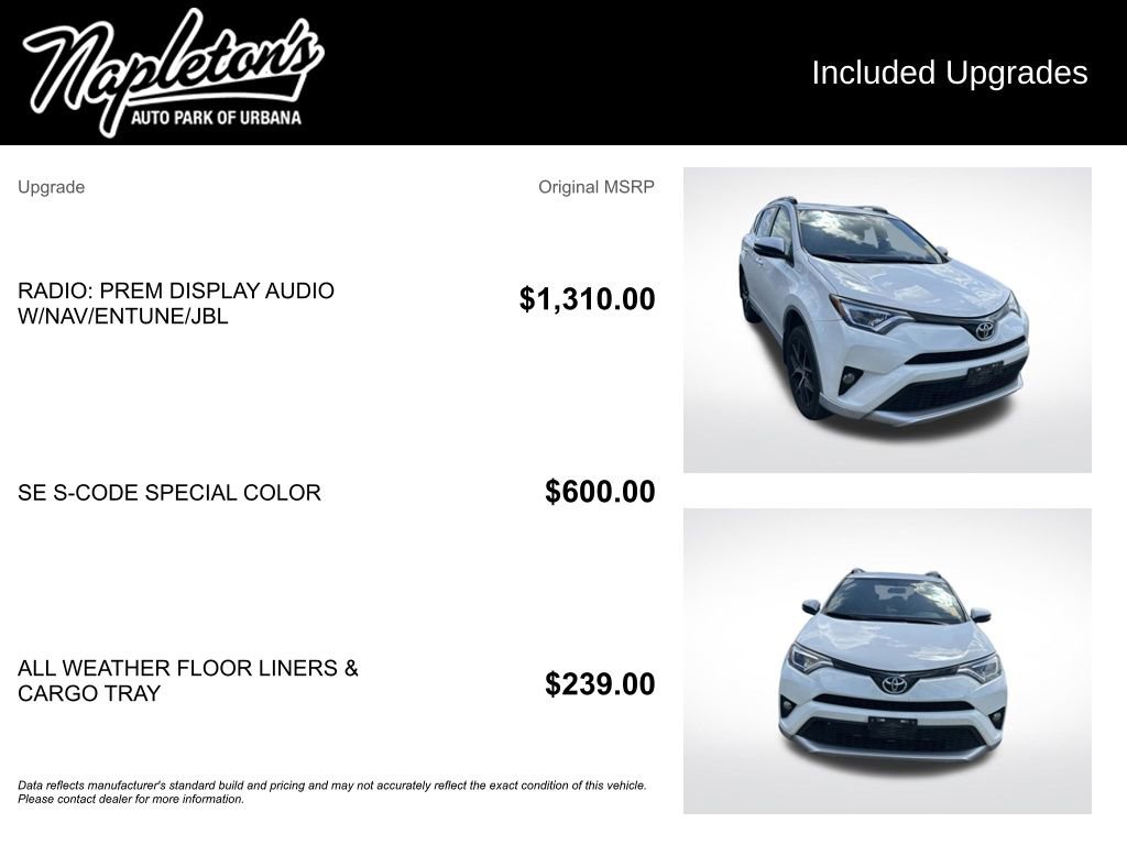 Used 2016 Toyota RAV4 SE AWD/4WD image 2