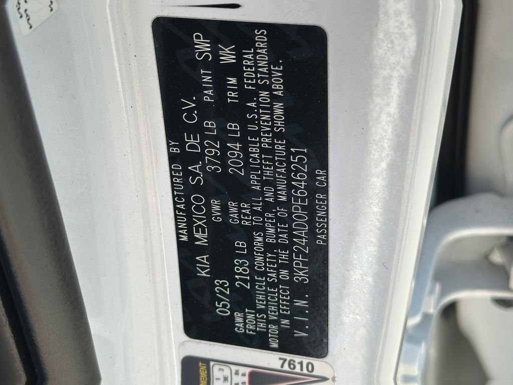 Certified 2023 Kia Forte LXS FWD image 30