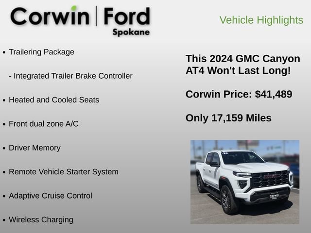 Used 2024 GMC Canyon AT4 w/ AT4 Premium Package AWD/4WD image 18