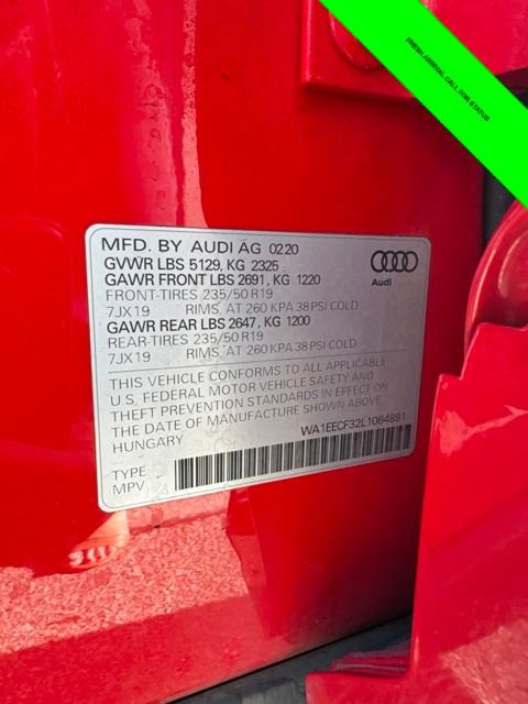 Used 2020 Audi Q3 2.0T Premium Plus w/ Premium Plus Package AWD/4WD image 5