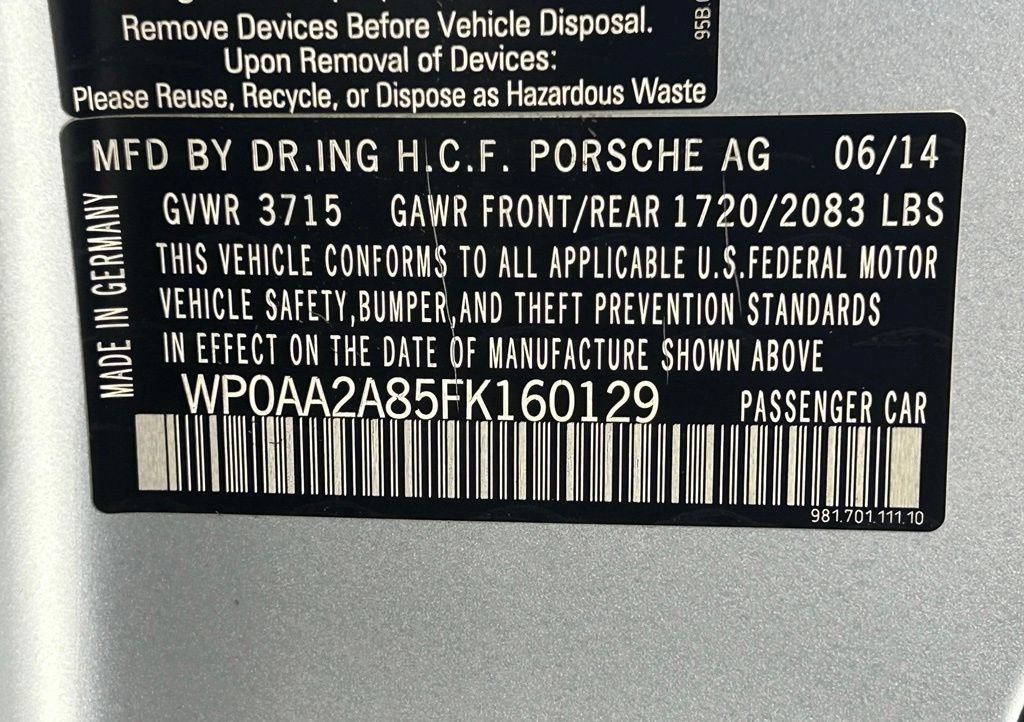 Used 2015 Porsche Cayman RWD image 33