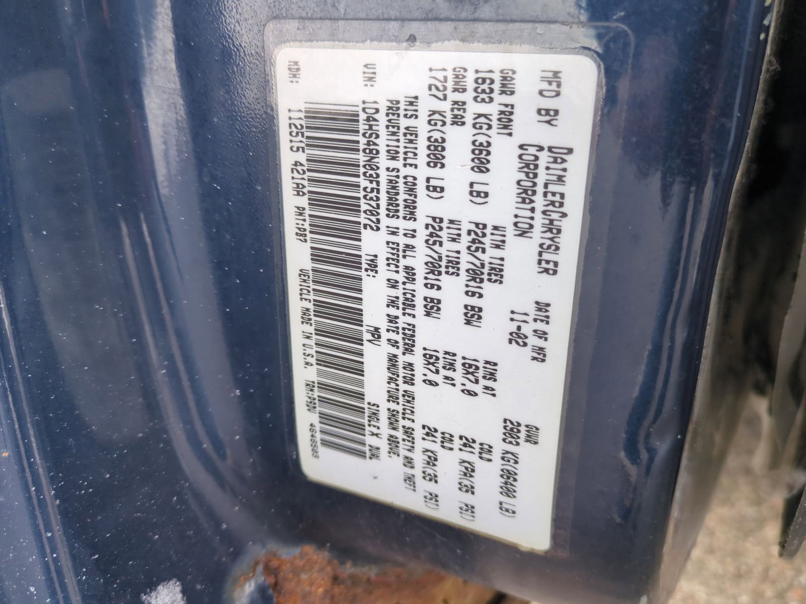 Used 2003 Dodge Durango SLT image 44