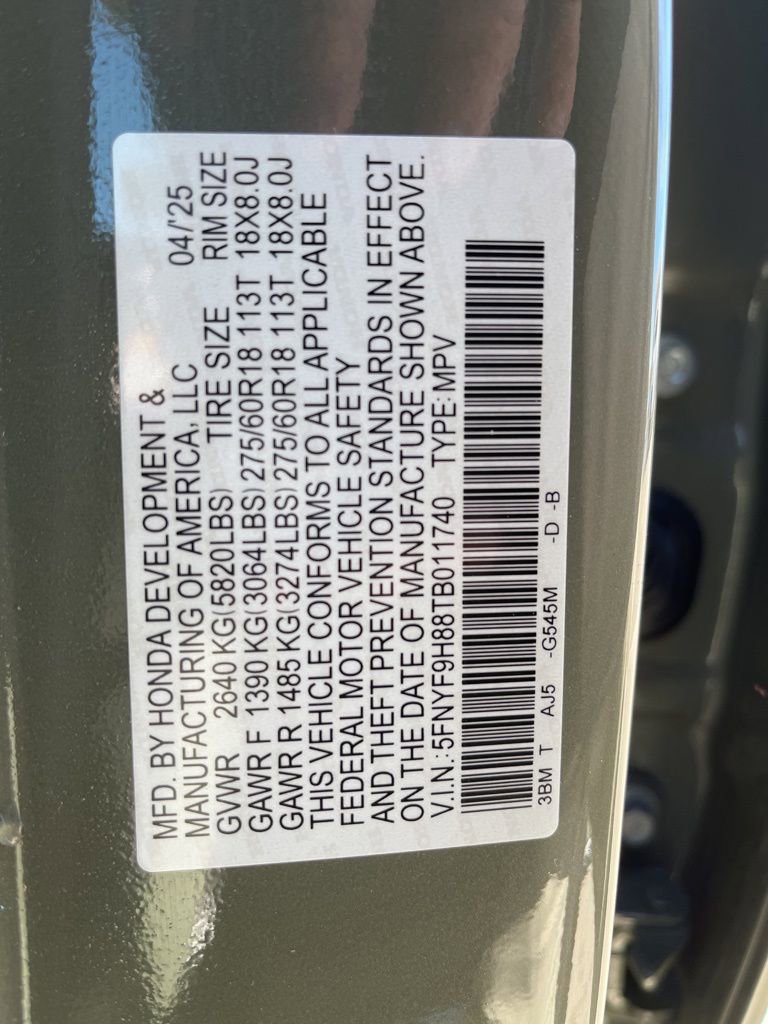 Certified 2026 Honda Passport TrailSport Elite image 10