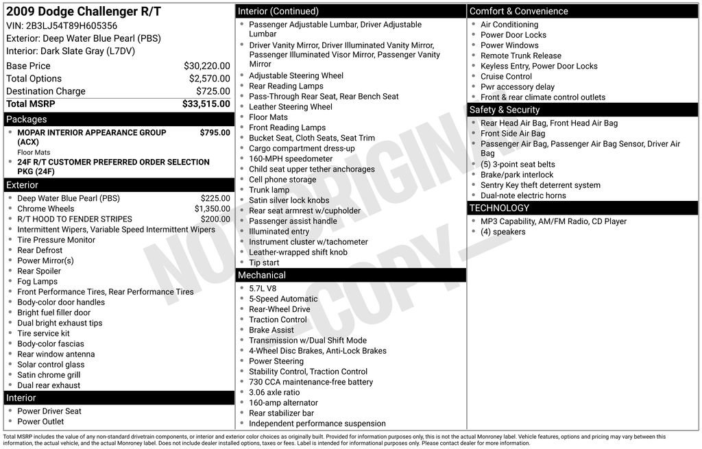 Used 2009 Dodge Challenger R/T RWD image 34
