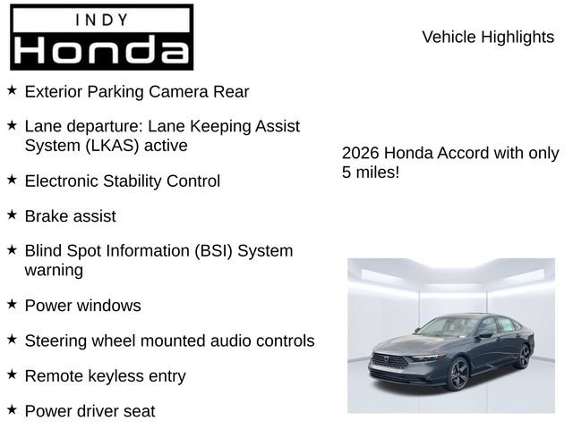 New 2026 Honda Accord SE image 7