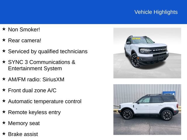 Used 2024 Ford Bronco Sport Outer Banks AWD/4WD image 2
