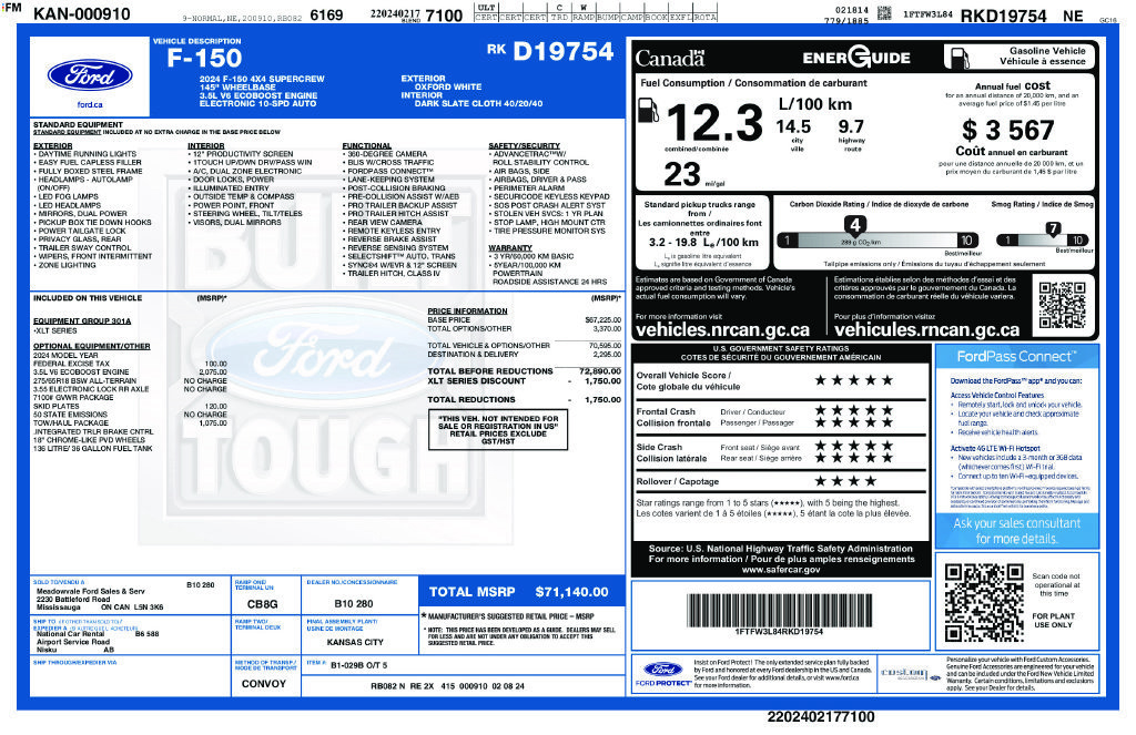 Certified 2024 Ford F150 XLT w/ Tow/Haul Package AWD/4WD image 36
