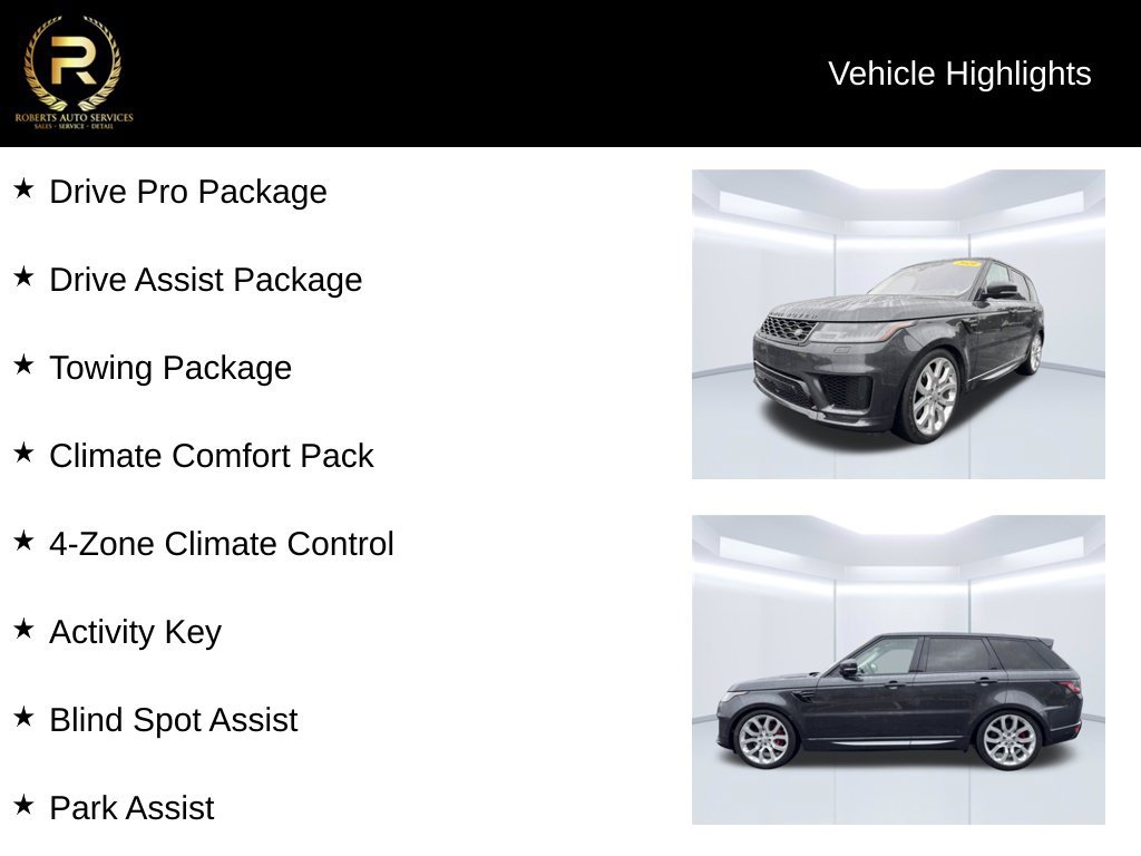 Used 2019 Land Rover Range Rover Sport Supercharged AWD/4WD image 10