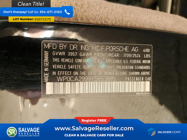 Used 2000 Porsche 911 Cabriolet image 16