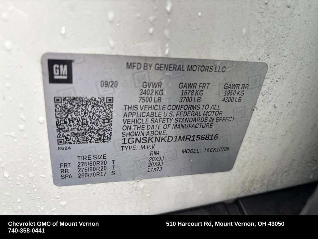 Used 2021 Chevrolet Tahoe LT w/ LT Signature Package image 30