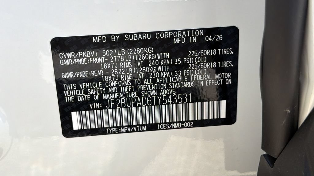 New 2026 Subaru Outback Premium AWD/4WD image 31