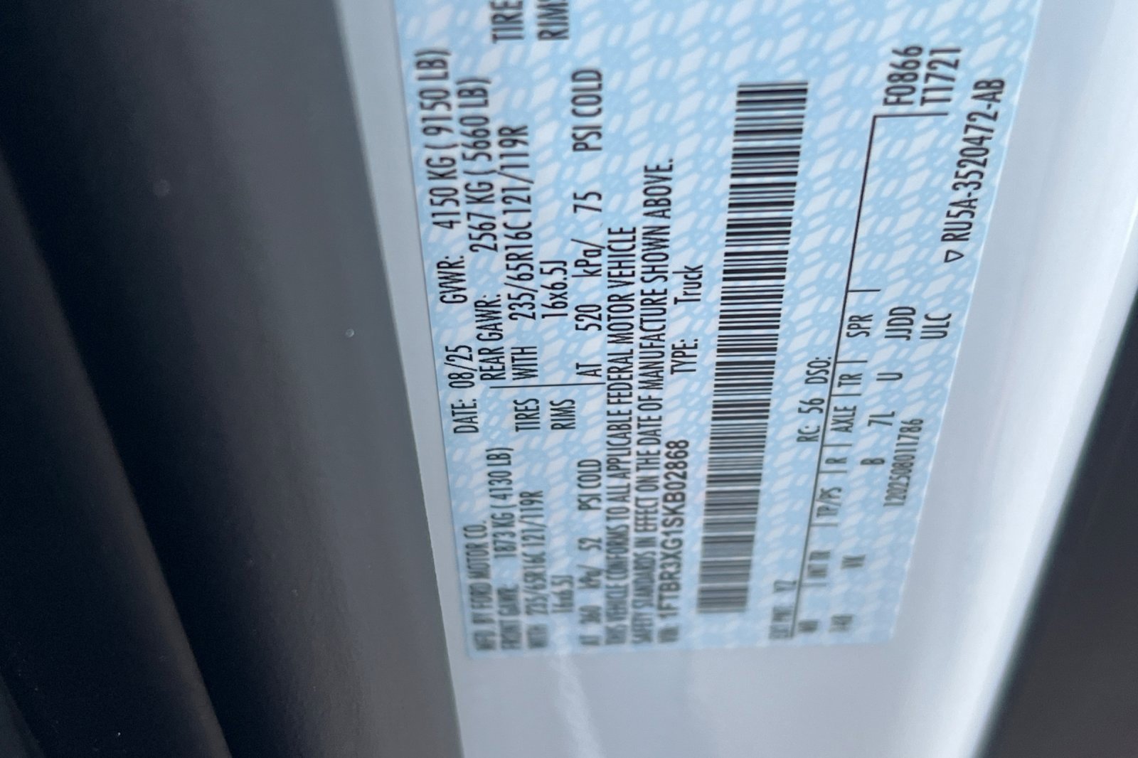 New 2025 Ford Transit 250 148 High Roof Extended w/ Load Area Protection Package image 24