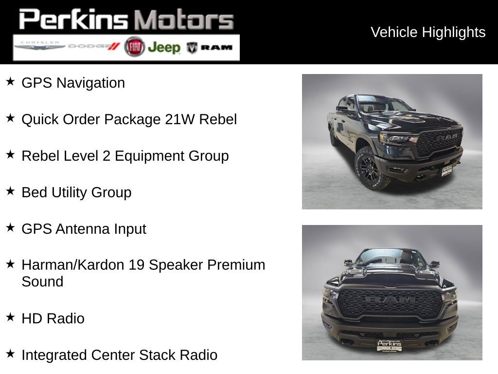 New 2026 RAM 1500 Rebel w/ Rebel Level 2 Equipment Group image 2