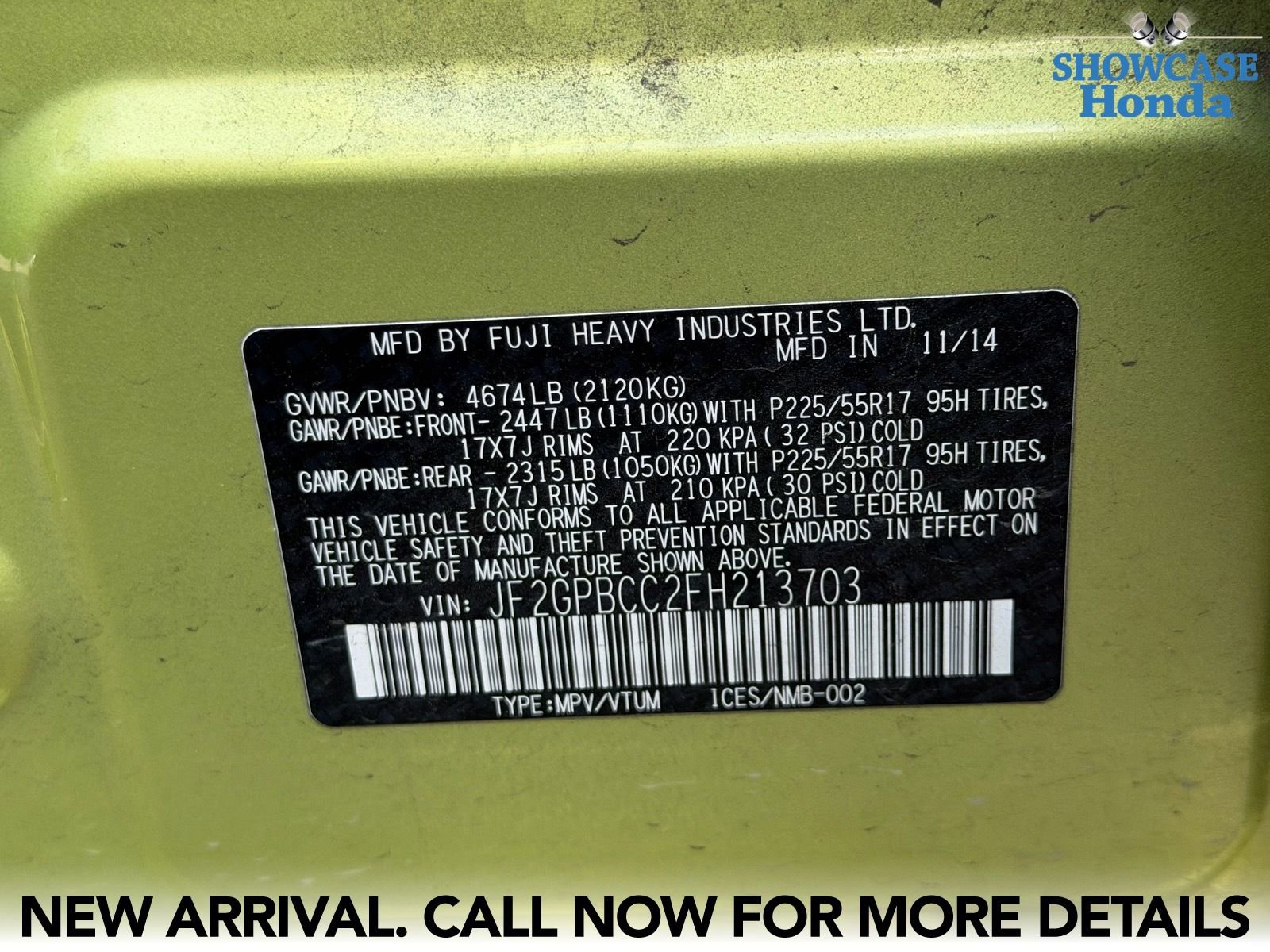 Used 2015 Subaru Crosstrek 2.0i Premium w/ Popular Package #1 AWD/4WD image 15