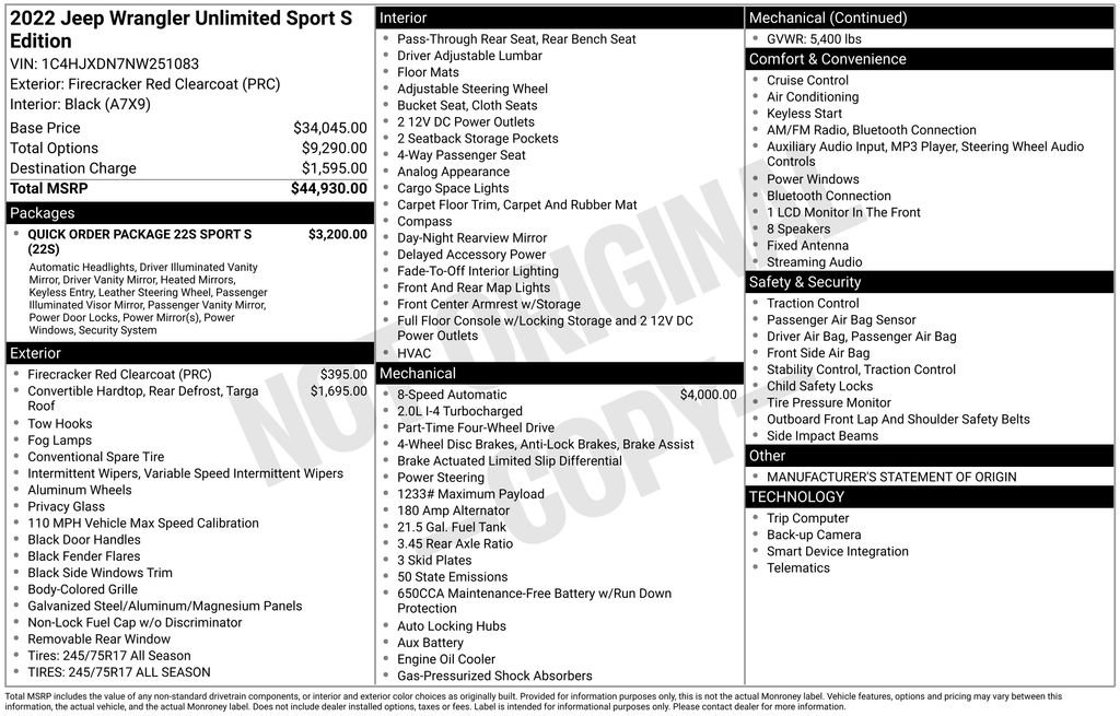 Used 2022 Jeep Wrangler Unlimited Sport image 5