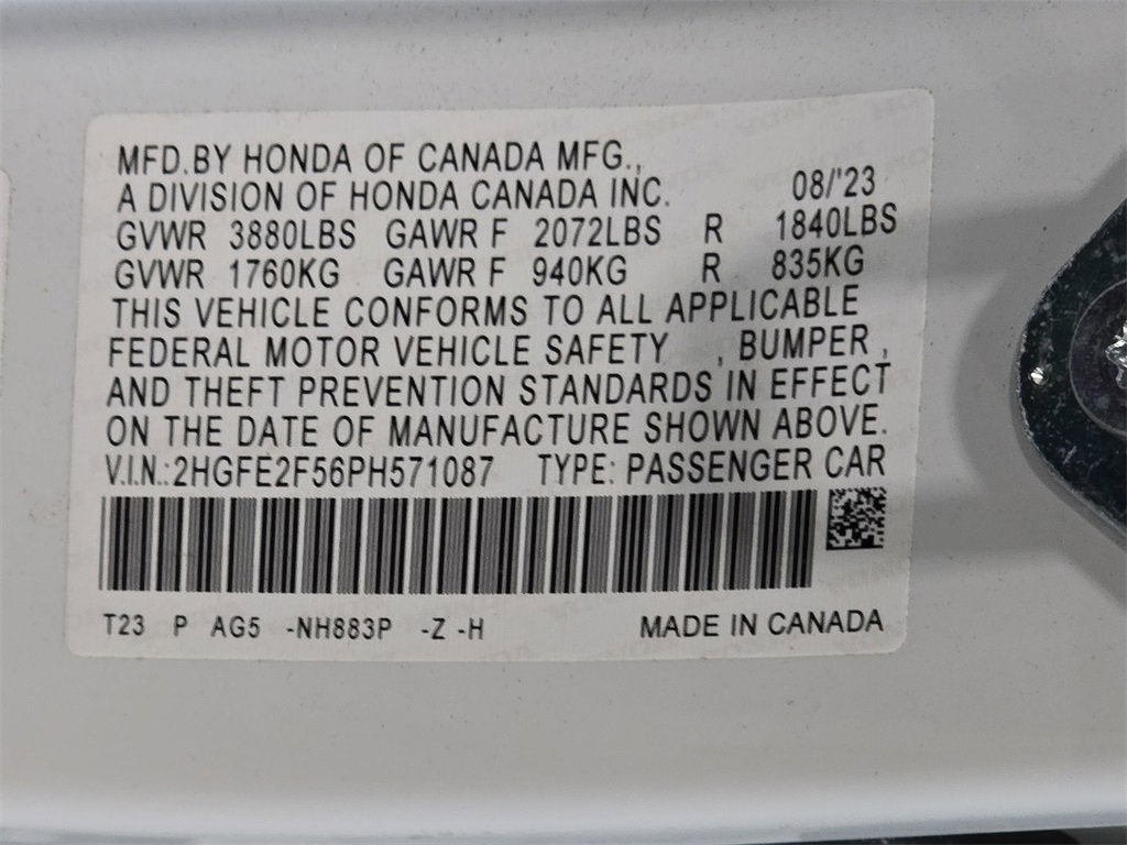 Used 2023 Honda Civic Sport image 32