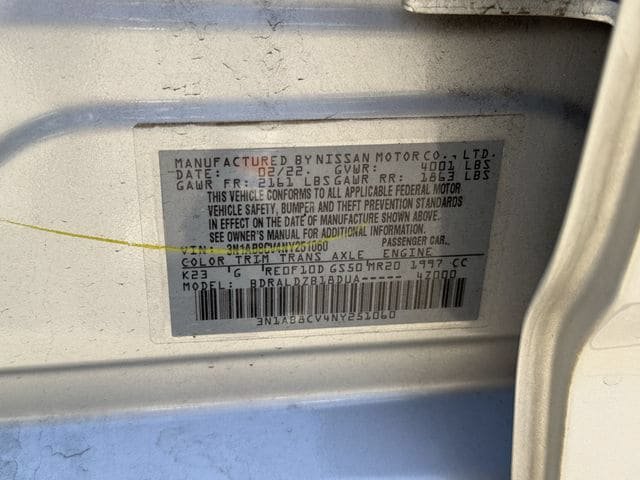 Used 2022 Nissan Sentra SV FWD image 33
