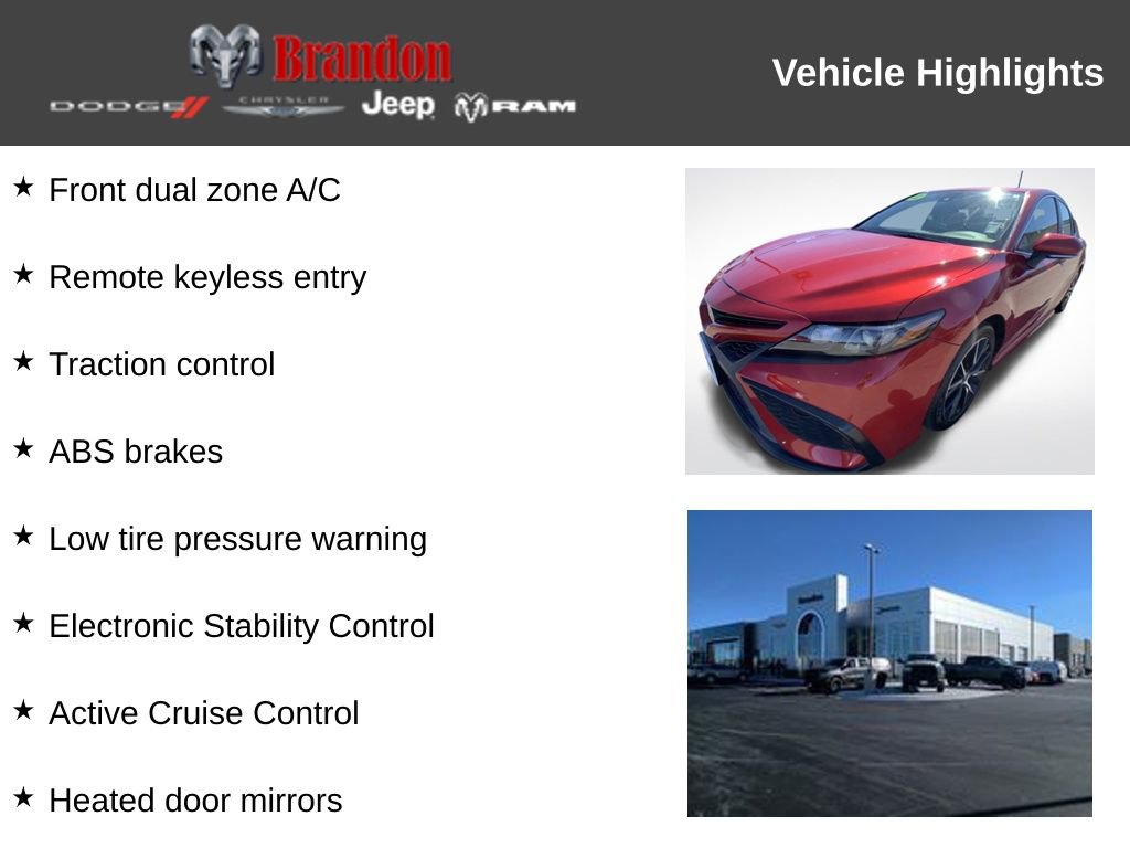 Used 2022 Toyota Camry SE image 3