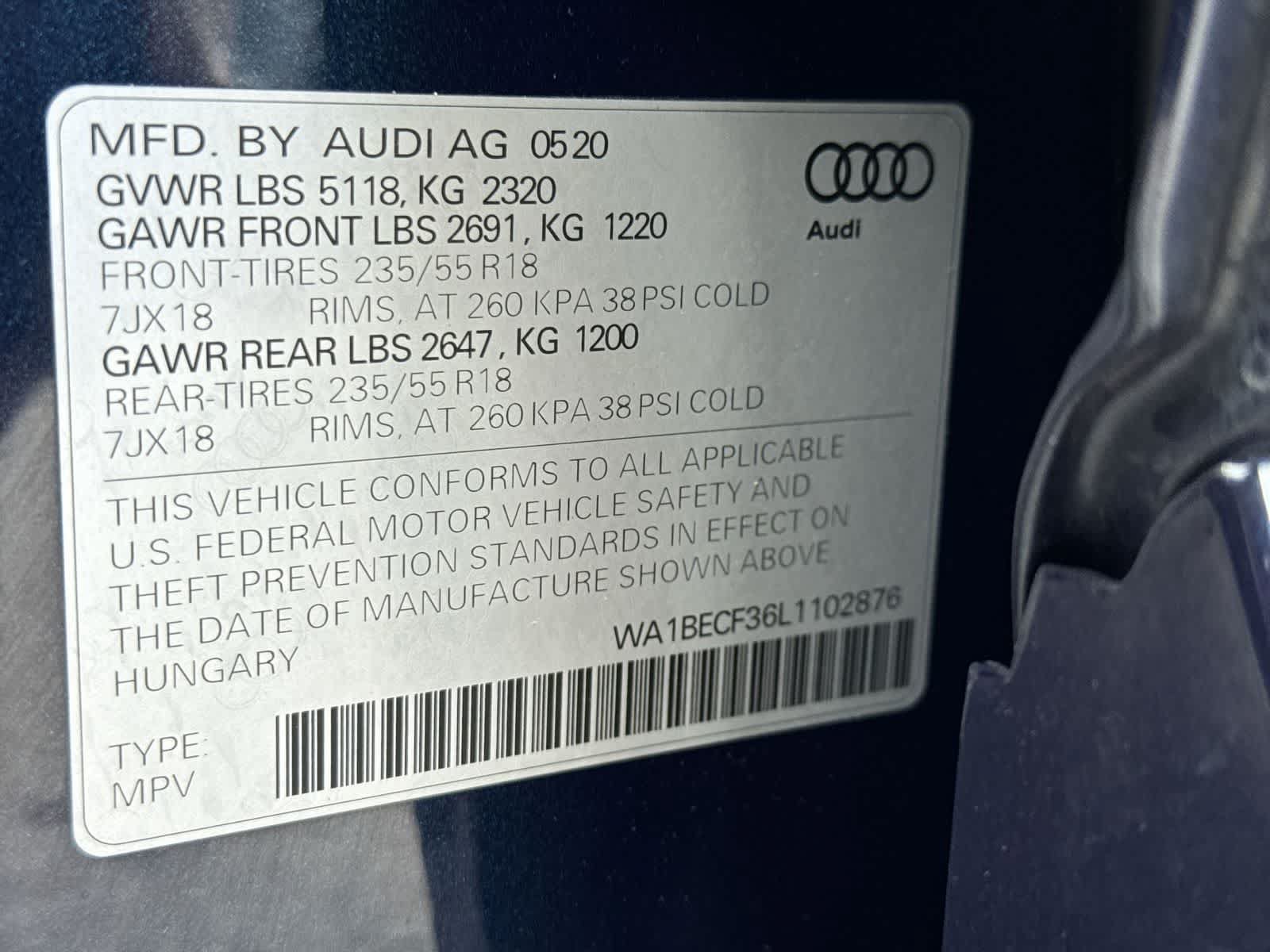 Used 2020 Audi Q3 2.0T Premium Plus w/ Premium Plus Package AWD/4WD image 35