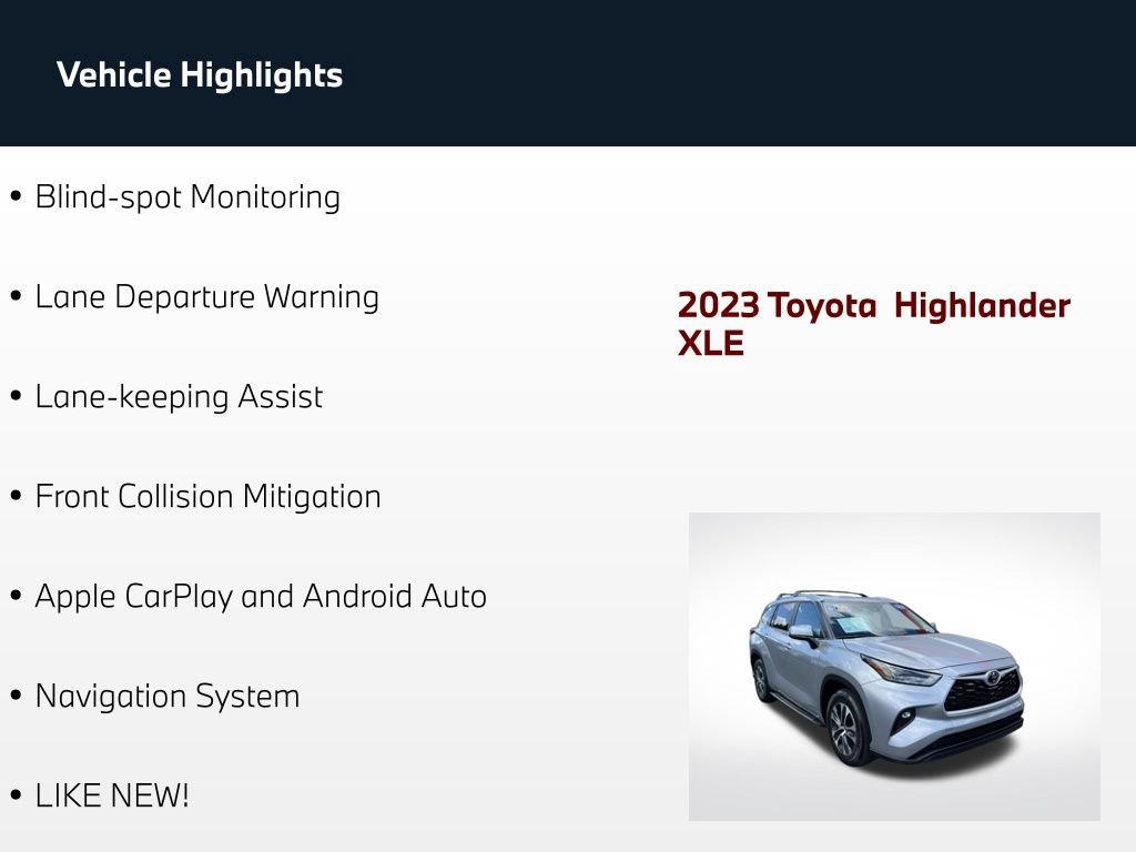 Used 2023 Toyota Highlander XLE FWD image 63