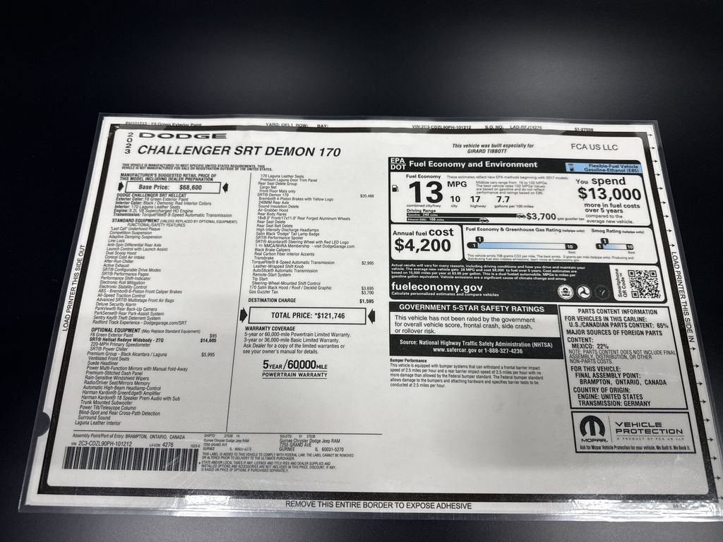 Used 2023 Dodge Challenger SRT Hellcat Redeye RWD image 35