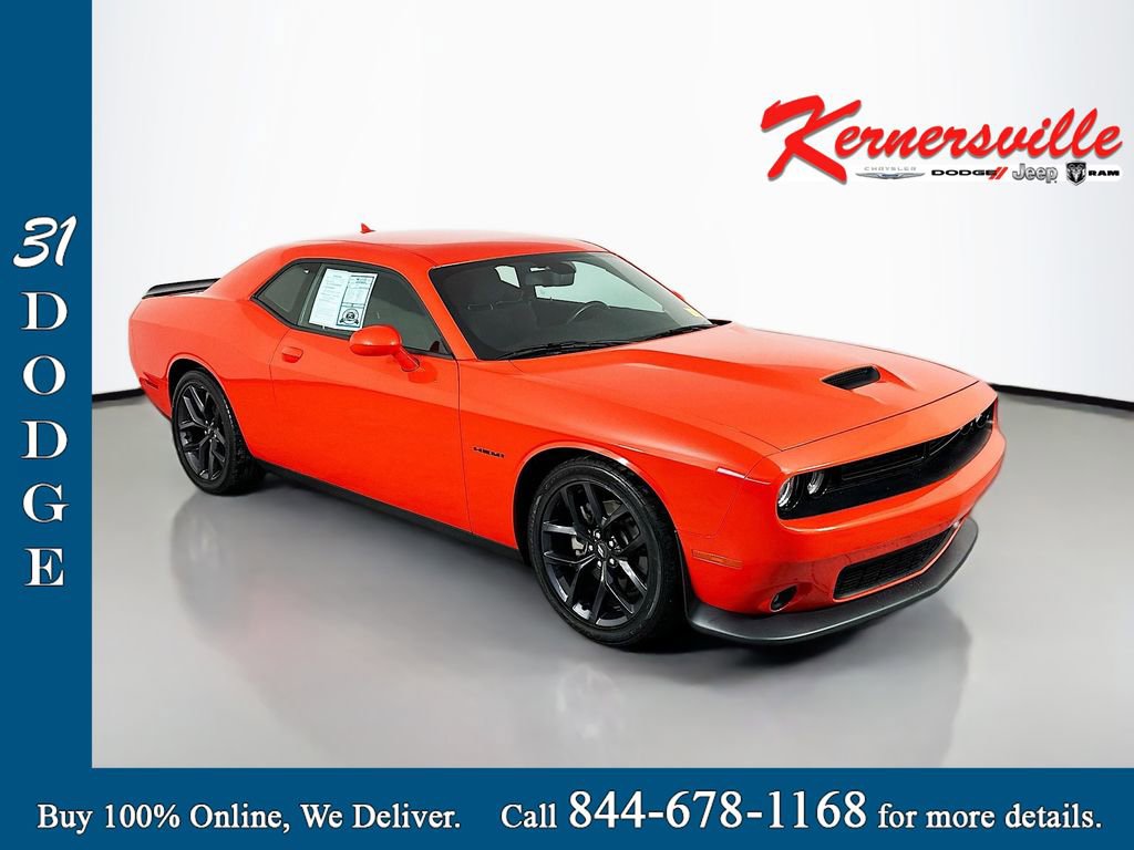 Used 2021 Dodge Challenger R/T w/ Carbon/Suede Interior Package RWD image 1