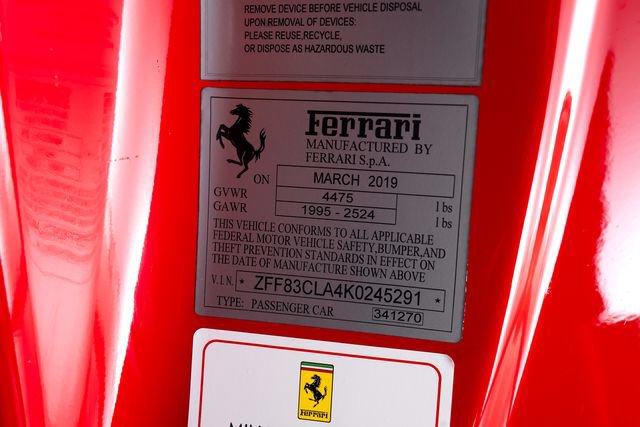 Certified 2019 Ferrari 812 Superfast RWD image 67