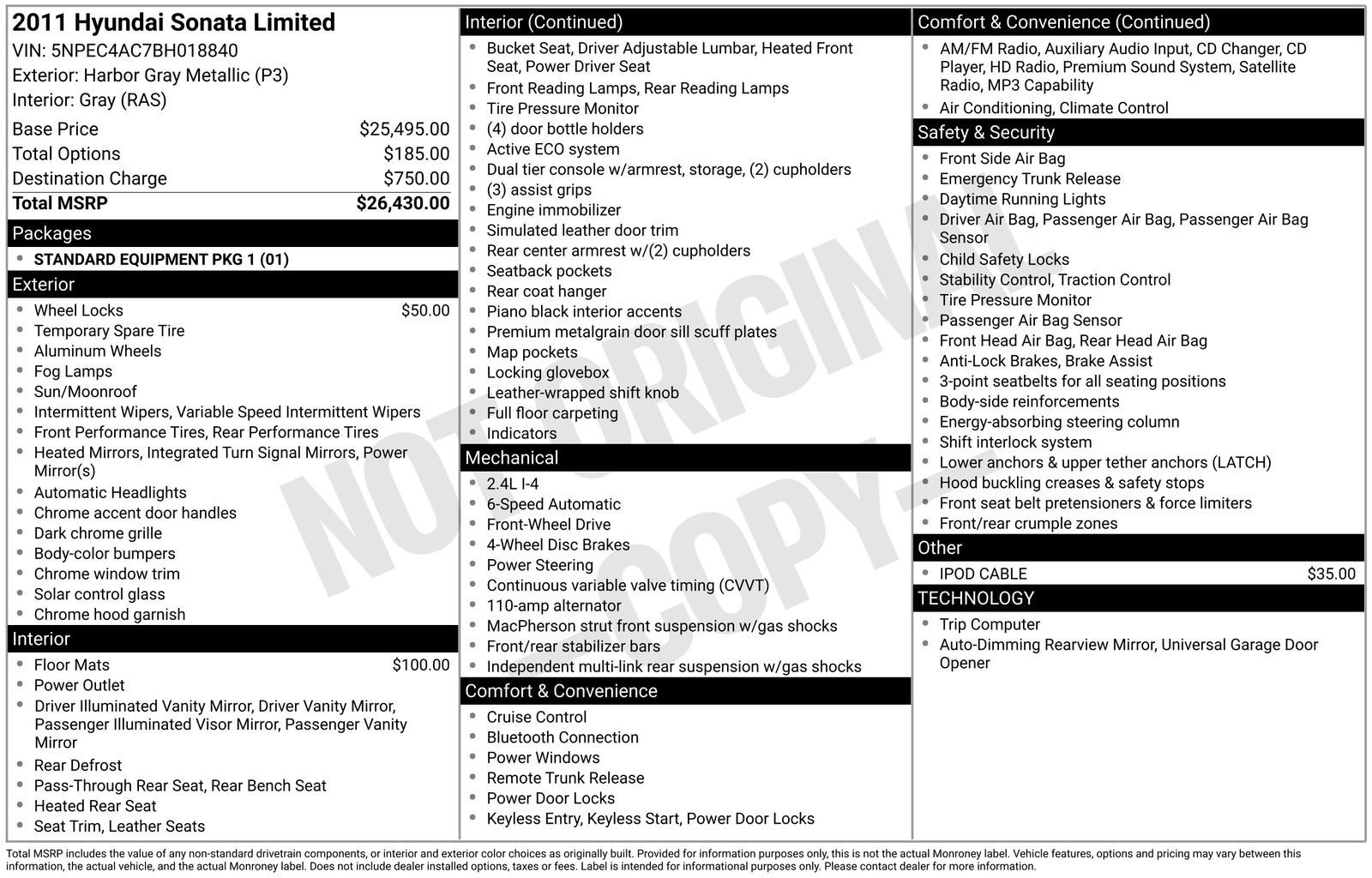 Used 2011 Hyundai Sonata Limited image 8