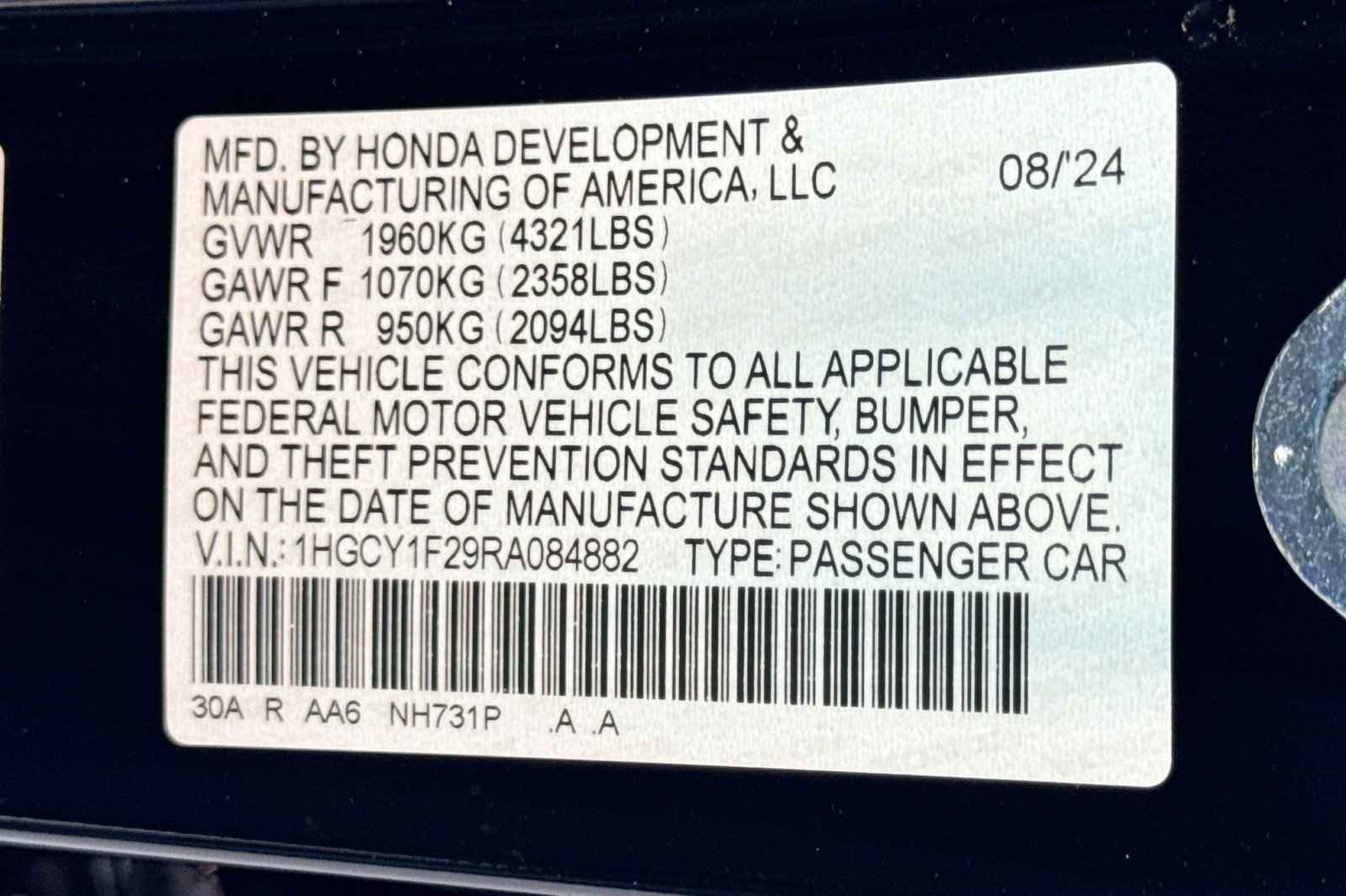 Used 2024 Honda Accord LX image 28