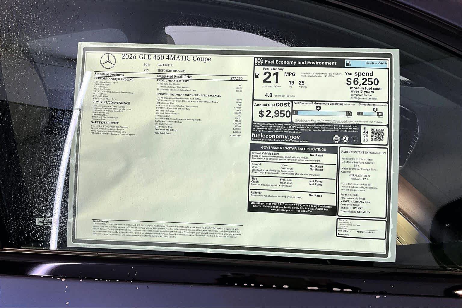 New 2026 Mercedes-Benz GLE 450 4MATIC Coupe image 18